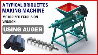 Briquettes Making Machine (3D MODEL) FULL ASSEMBLY