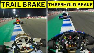 Trail Braking vs Threshold Braking in Karting (tips for beginners)