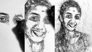 Portrait drawing || @MohanPugalenthiarts  #drawing #draw #portrait #scribbling #art #pendrawing