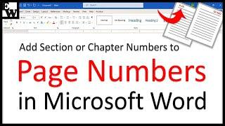 How to Add Section or Chapter Numbers to Page Numbers in Microsoft Word (PC & Mac)