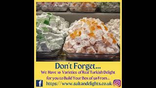 10 Flavours | Real Turkish Delight | Buy #TurkishDelight from www.sultandelights.co.uk