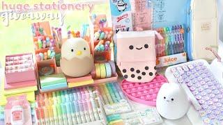 Huge school supplies haul  stationery giveaway 2021