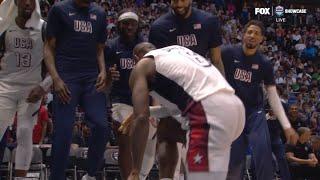 LeBron James has entire USA bench in shock after turning into his prime 