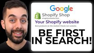 How To Optimize A Shopify Store To Rank Higher In Google (SEO)