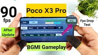 Poco X3 Pro BGMI 90fps Fps Drop Test After Update Snapdragon 860 