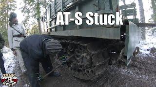 Soviet Era AT-S (712) Artillery Tractor Stuck