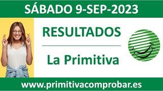 Resultado del sorteo La Primitiva del sabado 9 de septiembre de 2023