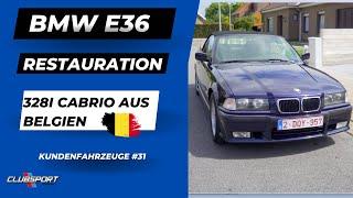 BMW E36 328i Cabrio aus Belgien Restauration| Kundenfahrzeuge #31