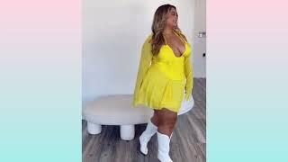 BODYSUIT OUTFIT BEAUTIFUL DRESSTRY ON HAUL&IDEAS FOR YOU,Curvy Model Fashion,Plus Size model,ном15