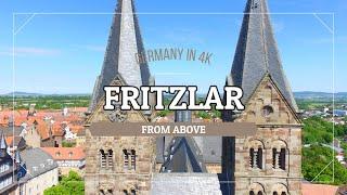 Historic Downtown Fritzlar | Drone Footage | 4k