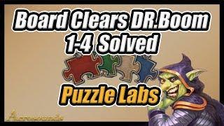 Puzzle Labs Dr Boom Board Clear Challenges 1-4 Solved!