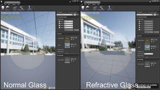 Simple Unreal Engine glass material with refraction | UE4.26