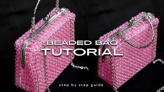 How To Make a Beaded Bag with a Metal Frame - Easy DIY Tutorial | Complete Tutorial for Beginners