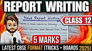 Report Writing | Report Writing Format | Report Writing Class 12 | Writing Section Boards 2024 