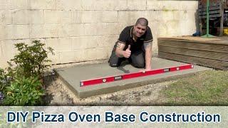 DIY Concrete Base For a Pizza Oven