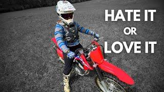 i bought her a dirt bike... Is the CRF250F right for her?