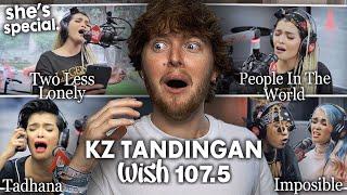 KZ TANDINGAN ON WISH BUS 107.5! (Two Less Lonely People In The World, Imposible, Tadhana | Reaction)