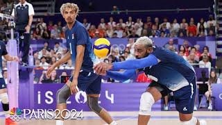 France DEVASTATES Germany with reverse sweep to keep volleyball title hopes alive | Paris Olympics