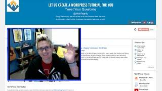 WordPress Tutorials every Wednesday by Kori Ashton