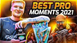 CS:GO - BEST PRO MOMENTS 2021 (Flickshots, Crazy Clutches, Inhuman Reactions, 200 IQ) | REWIND 2021