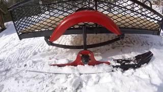 Homemade Snowmobile Sleigh