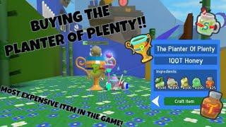 **500 Sub Special** Crafting The Planter Of Plenty!! | Bee Swarm Simulator