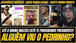 PEDRINHO VOLTA A BLOQUEAR TORCEDORES - VEGETTI DESABAFA -  MAZZEU: "ATENDE O TEL " - VASCO X A-CAP