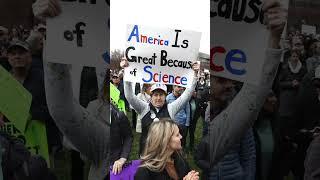 Hundreds rally in downtown Raleigh to protest Trump-Musk cuts to science research funds