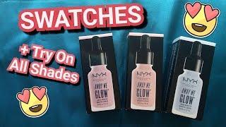 Nyx Away We Glow Liquid Boosters! Try On + Swatches + Review!