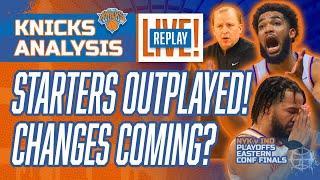 KNICKS Starting Lineup Changes Coming? Thibs Outcoached So Far | #Knicks vs Pacers Analysis | REPLAY