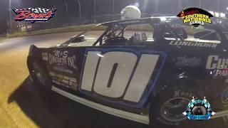 #101 Casey Roberts - 3rd place - Super Late Model - 7-24-17 Boyd's Speedway - In Car Camera