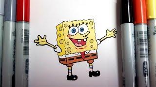 SpongeBob SquarePants Drawing #Shorts #spongebob
