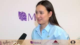 Interview with Zhansaya Abdumalik | FIDE Women's Grand Prix in Munich | 9 Round