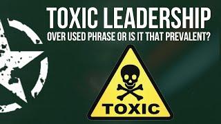 Toxic Leadership in the Army