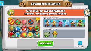 BTD6 ADVANCED CHALLENGE CAMO LEAD BY AWESOmEWIZARDO MEDIUm ALTERnATE BLOOnS ROUnDS September 9, 2024