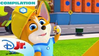 Pupstruction Time to Build MEGA Compilation!  Build Playgrounds, Islands, and More! | @disneyjr  ​