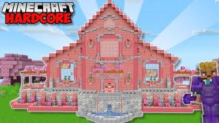 I Built A CHERRY MANSION in Minecraft 1.20 Hardcore (#81)