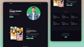 Personal Portfolio website using HTML And CSS | Complete Responsive Website Design