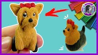 YORKSHIRE TERRIER Dog for dolls  SCULPT FROM CLAY