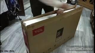 TCL 39 inches full HD led L39D2900 unboxing purchased from Amazon. Damage or not checking.