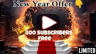 New year offer Free youtube subscribers|| free subscribers 2025