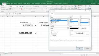 Using Scientific Notation in Excel Formulas