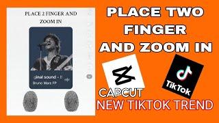 PLACE TWO FINGER AND ZOOM IN TUTORIAL | NEW TIKTOK TREND | TIKTOK TUTORIAL | BuksTV