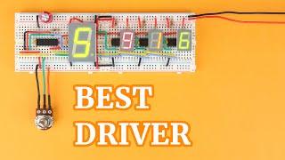 Best breadboard 7-segment LED driver: TLC5916 tutorial