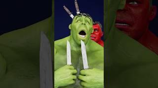 green hulk VS red hulk..! #shorts