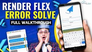 Solved: Common RenderFlex Error in Flutter - Full Walkthrough