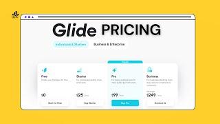 Glide app pricing list