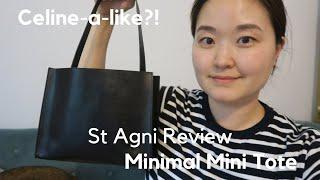 St Agni Minimal Mini Tote Review | Celine/Jill Sander vibes