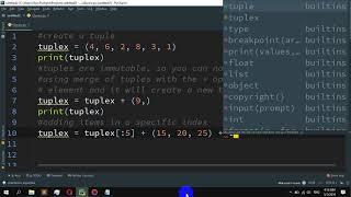 How to  Add an item in a tuple in Python