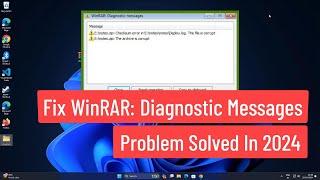 Fix WinRAR Diagnostic Message Problem Solved In 2024